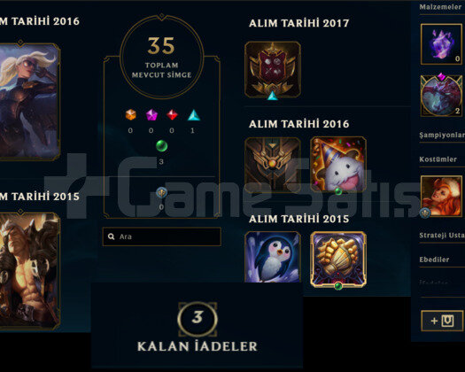 2015 KURULUM MAİL ONAYSIZ HANDMADE LOL HESABI
