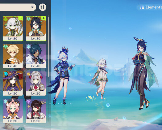 AR50 C2 Nahida,Furina,Xianyun,Mona,Dehya,C6 gaming