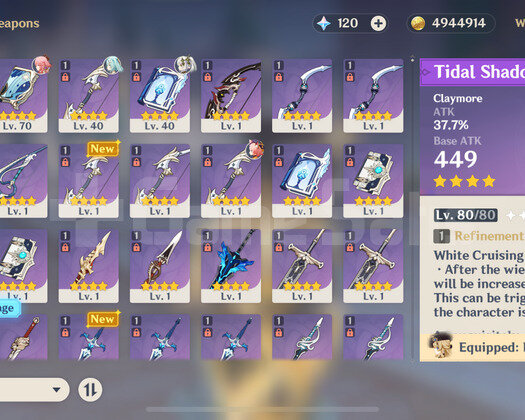 AR50,Xiao,Yae miko,Nahida,Navia,C2Tighnari,Mona