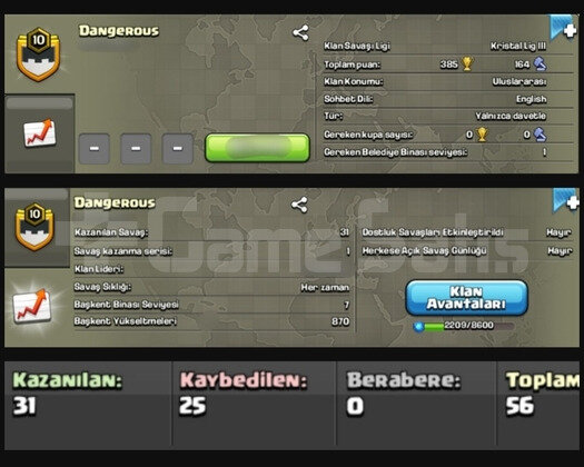 Dangerous 10 level Kristal 3 lig başkent 7