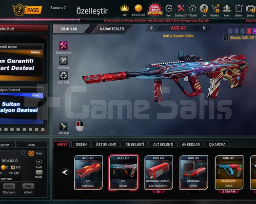 +7 SETLİ FULL HESAP 91 LVL