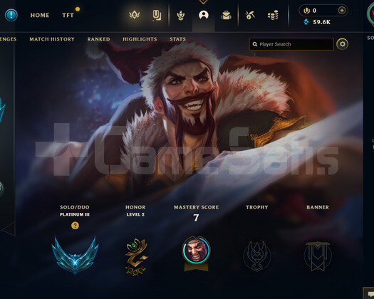 TR Plat 3 | 2 Kostüm - 59K Mö | LoL Hesap
