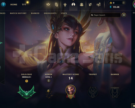 TR Zümrüt 1 | 6 Kostüm - 22K Mö | LoL Hesap