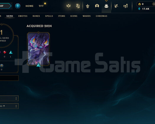 TR Gold 1 | 1 Kostüm - 17K Mö | LoL Hesap
