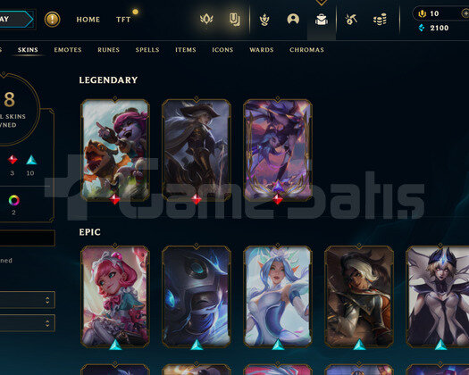TR Plat 2 | 18 Kostüm - 46 Hero | LoL Hesap