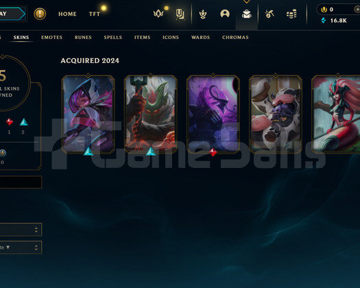 EUW Plat 4 | 5 Kostüm - 16K Mö | LoL Hesap