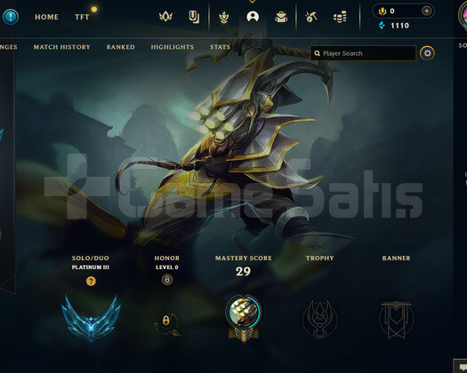 TR Plat 2 | 26 Hero | LoL Hesap