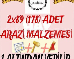 2x89178 ADET ARAZİ MALZEMESİ