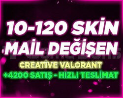 DOPDOLU | 10-120 SKİN MAİL DEĞİŞEN | RANDOM HESAP