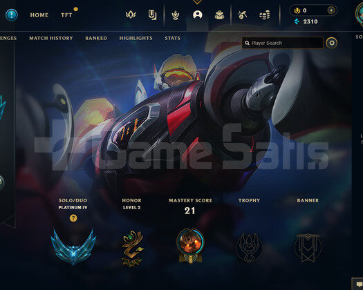 TR Plat 4 | 1 Kostüm - 29 Hero | LoL Hesap