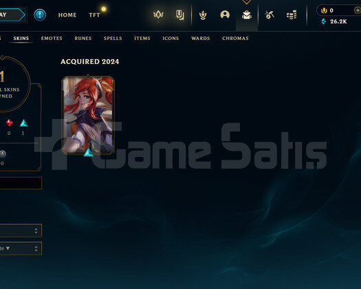 TR Unranked | 1 Kostüm - 26K Mö | LoL Hesap
