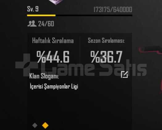 9 SEVİYE KLAN İSİM AKTİF 5 DAKİKADA TESLİMAT