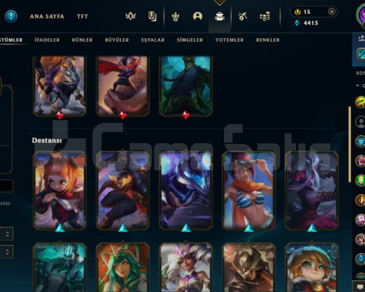 LOL PLAT 3 HANDMADE 26 SKİNLİ MAİL DEĞİŞEN HESAPPP
