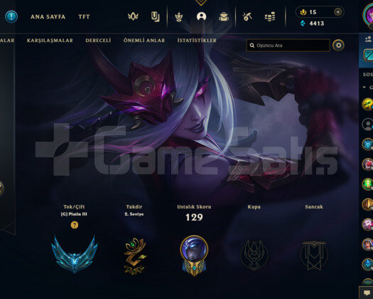 LOL PLAT 3 HANDMADE 26 SKİNLİ MAİL DEĞİŞEN HESAPPP