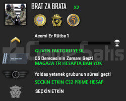 3 MADALYA | CS2 PRIME | GUVEN FAKTORU YESIL
