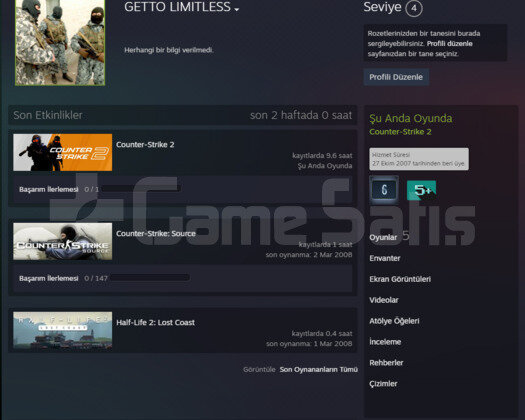 10 + 5 YIL JETONLU YEŞİL FAKTÖR CSGO PRİME HESAP