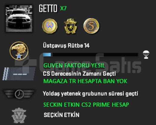 3 MADALYA | CS2 PRIME | GUVEN FAKTORU YESIL