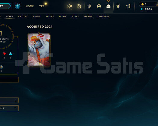 TR Unranked | 1 Kostüm - 20K Mö | LoL Hesap