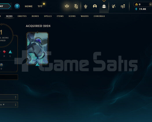 TR Unranked | 1 Kostüm - 19K Mö | LoL Hesap