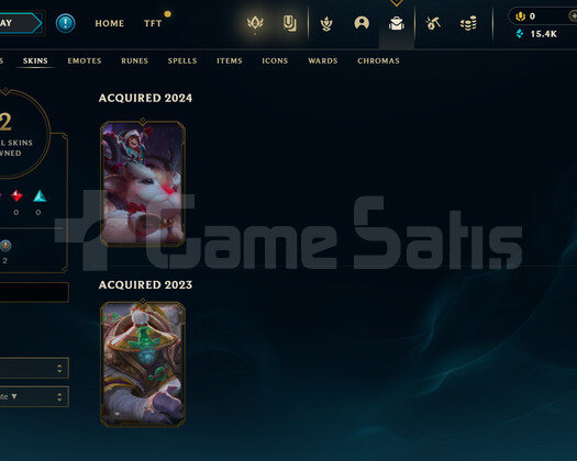 TR Flex Gold 1 | 2 Kostüm - 15K Mö | LoL Hesap