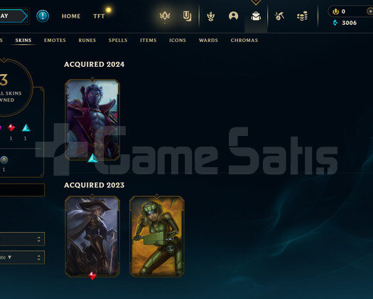 TR Unranked | 3 Kostüm - 31 Hero | LoL Hesap