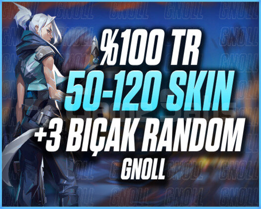 +5000SATIŞ/TR SUNUCU 50-120 SKİN + 2 BIÇAK GARANTİ