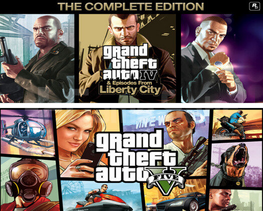 GTA V + GTA 4 THE COMPLETE EDİTİON + GARANTİ