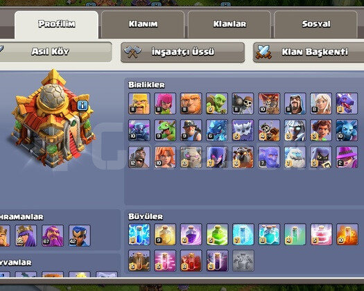 COC MAX SAYILIR TH16  İSİM DEGİSMELİ