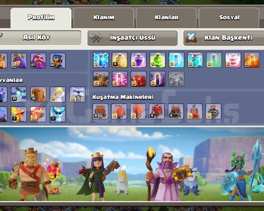 COC MAX SAYILIR TH16  İSİM DEGİSMELİ
