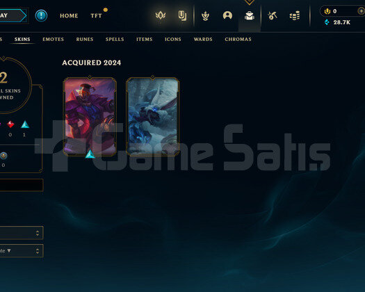 TR Unranked | 2 Kostüm - 28K Mö | LoL Hesap