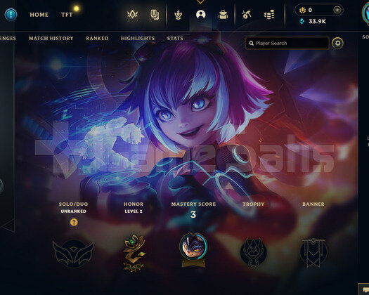 TR Unranked | 3 Kostüm - 33K Mö | LoL Hesap