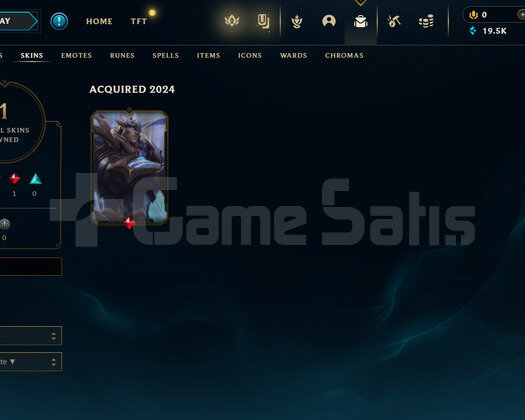 TR Unranked | 1 Kostüm - 19K Mö| LoL Hesap