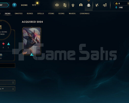 TR Unranked | 1 Kostüm - 14K Mö |LoL Hesap