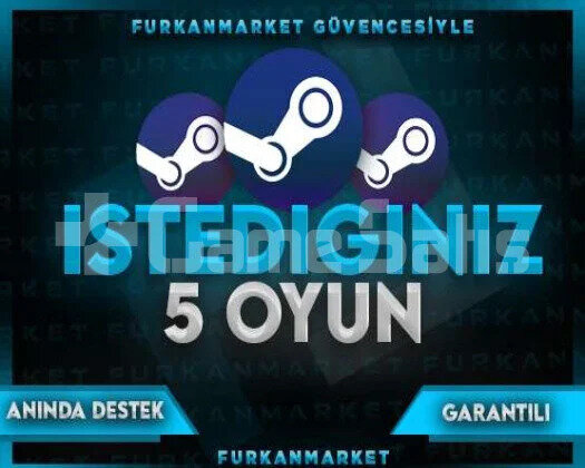 İSTEDİĞİNİZ 5 OYUN SINIRSIZ DESTEK/GARANTİLİ