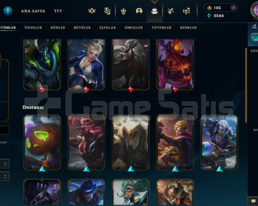 89 LEVEL PLAT 2 MAİL DEĞİŞEN 21 KOSTÜMLÜ HESAP!!!