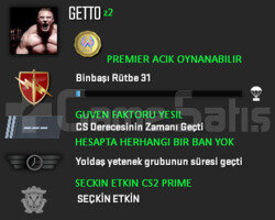 PREMIER ACIK | CSGO PRIME | GUVEN FAKTORU YESIL