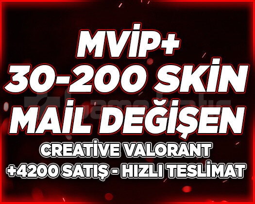MVİP+ | 30-200 SKİN MAİL DEĞİŞEN | RANDOM HESAP