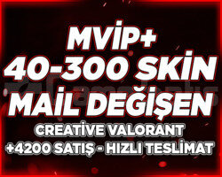 MVİP+ | 40-300 SKİN MAİL DEĞİŞEN | RANDOM HESAP