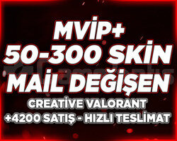 MVİP+ | 50-300 SKİN MAİL DEĞİŞEN | RANDOM HESAP