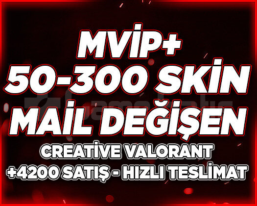 MVİP+ | 50-300 SKİN MAİL DEĞİŞEN | RANDOM HESAP