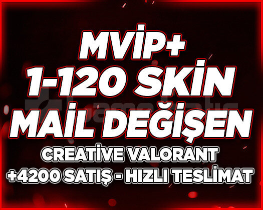 MVİP+ | 1-120 SKİN MAİL DEĞİŞEN | RANDOM HESAP