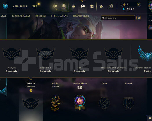 UNRANKED HESAP 28 HERO 4SKİN 39.5K ÖZ