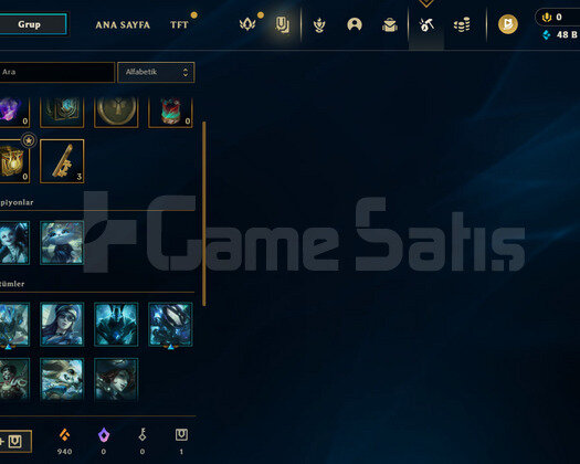 / EUW / PLATİN 4 / 7 KOSTÜM / SMURF HESAP /