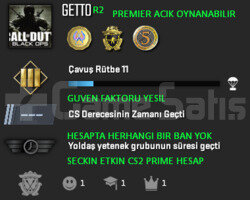 3 MADALYA | CS2 PRIME | GUVEN FAKTORU YESIL