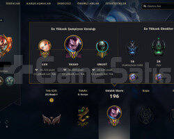 89 LEVEL CEHENNEM ELO HANDMADE LOL HESABI