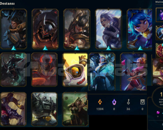 480K KATARINA 158 LVL HANDMADE LOL HESABI