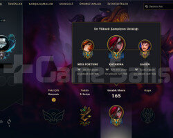 480K KATARINA 158 LVL HANDMADE LOL HESABI