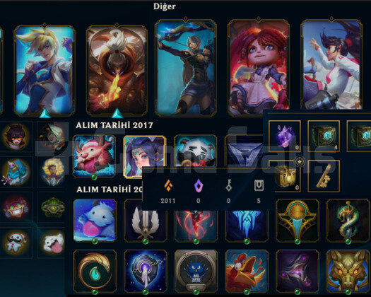 67 LVL HANDMADE LOL HESABI