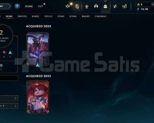 TR Unranked | 2 Kostüm - 15K Mö | LoL Hesap