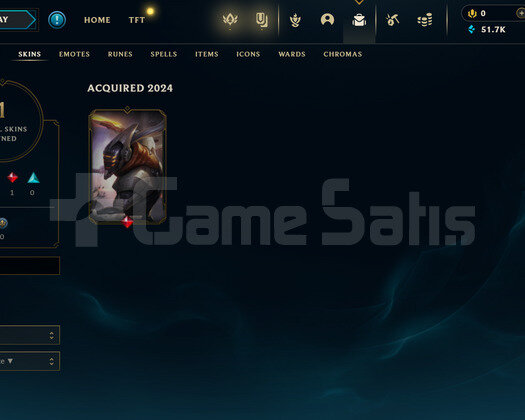 TR Unranked | 1 Kostüm - 51K Mö | LoL Hesap